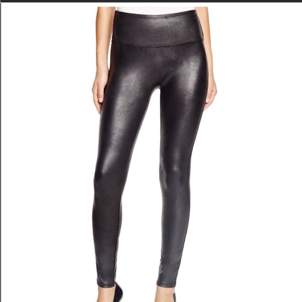 Spanx faux leather leggings L